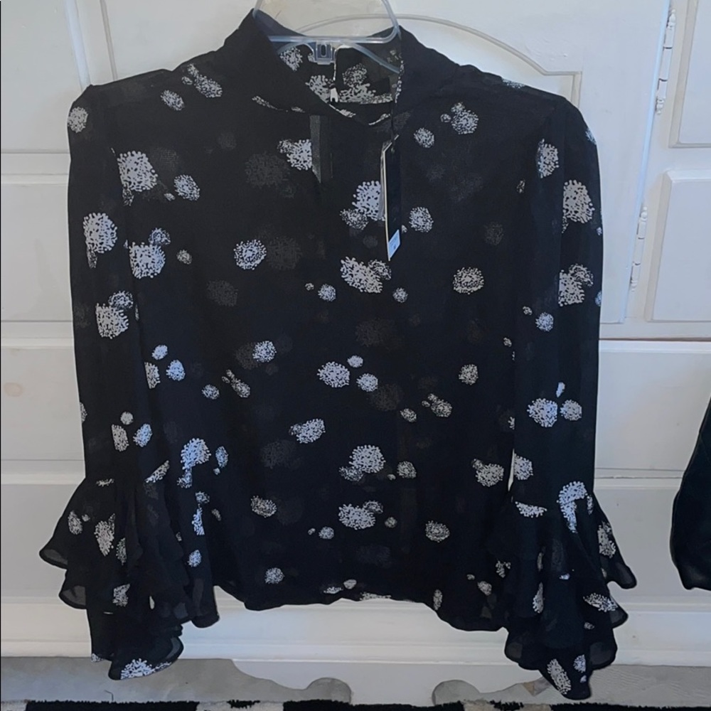 Gracia Black & White Blouse